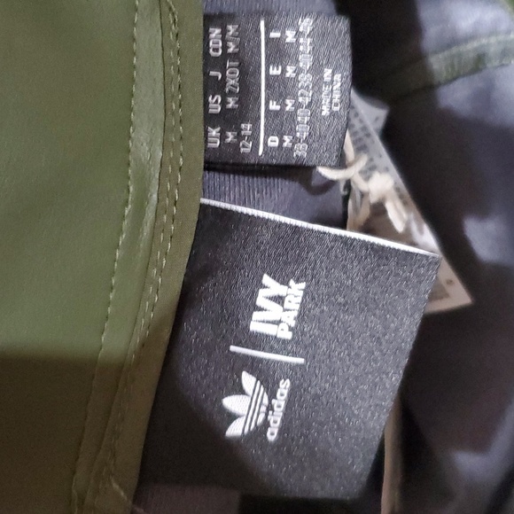 Adidas x ivy park NWT vegan faux leather wild pine green midi skirt - Picture 6 of 16